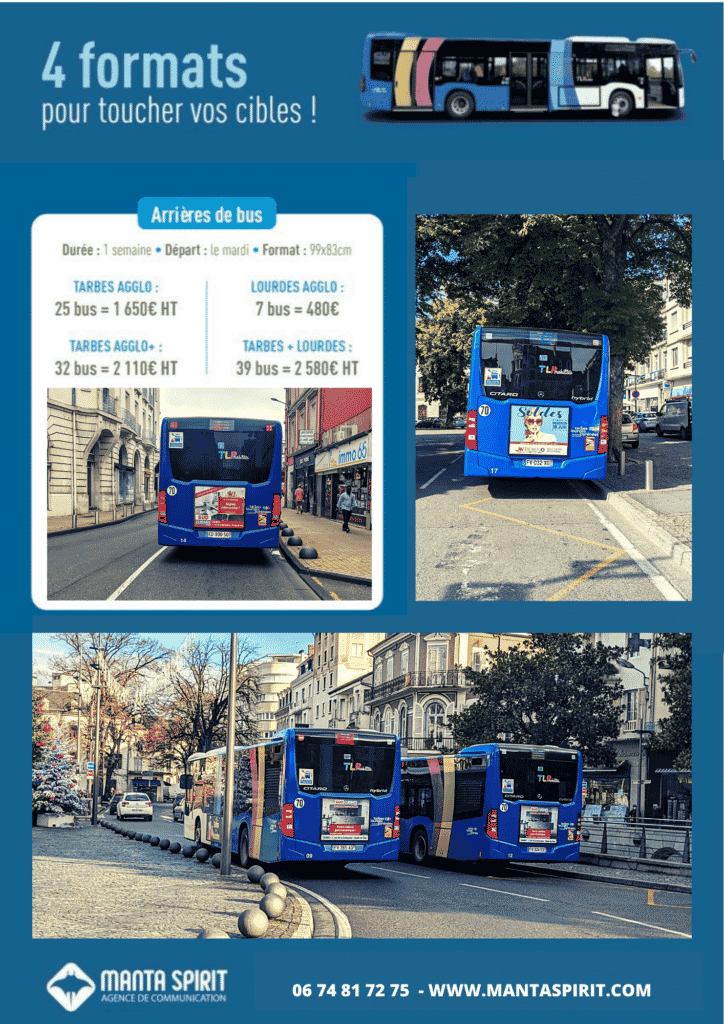 regie affichage bus tarbes lourdes