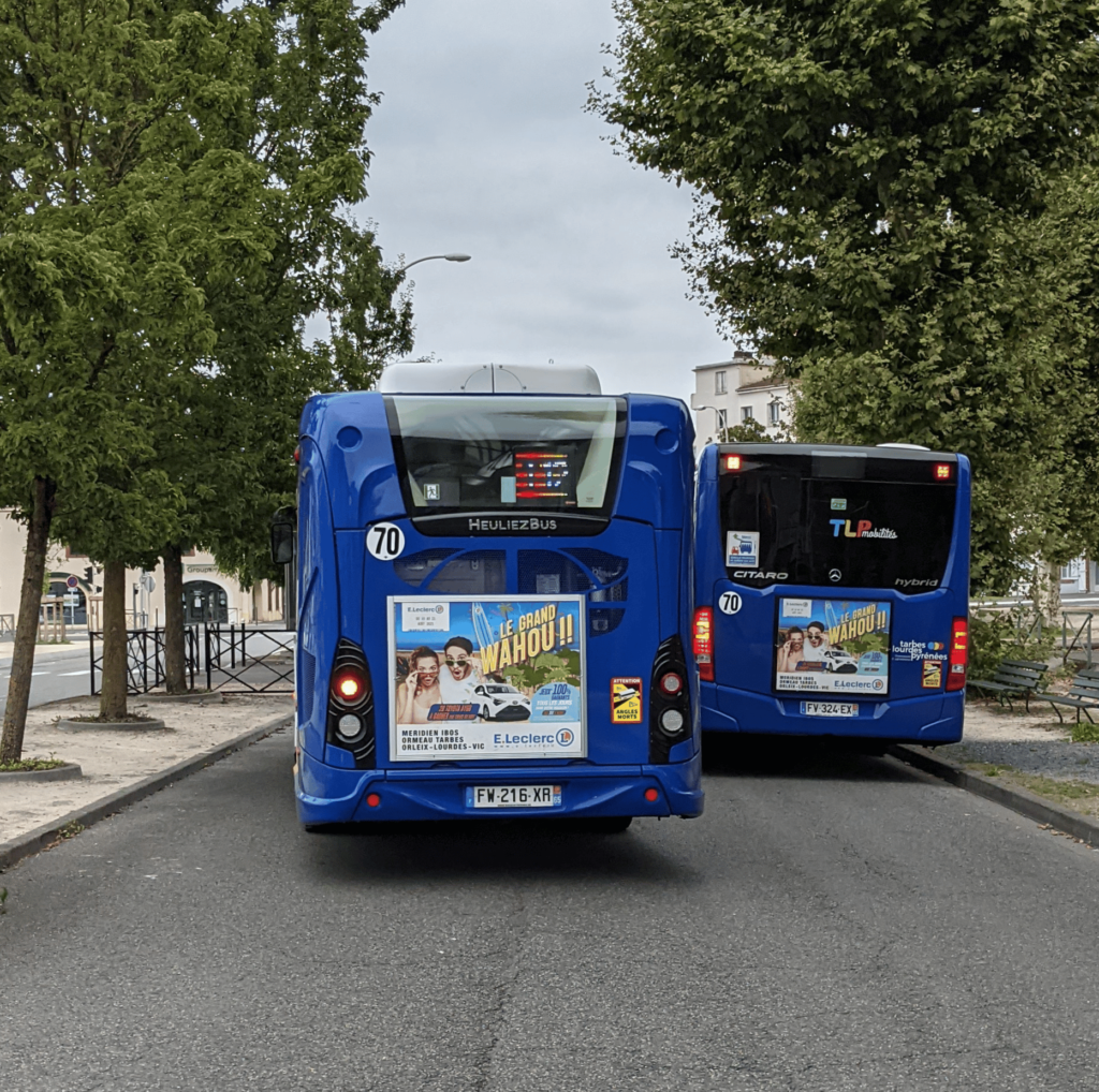 Régie d'affichage bus Tarbes Lourdes